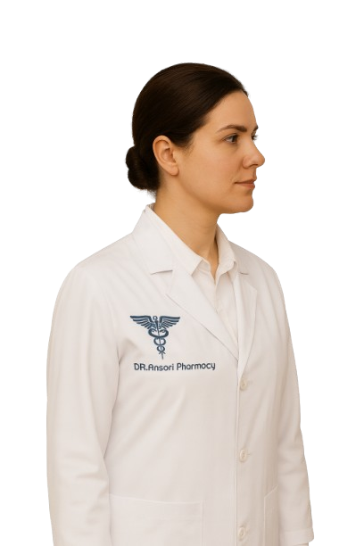 Pharmacist with pills